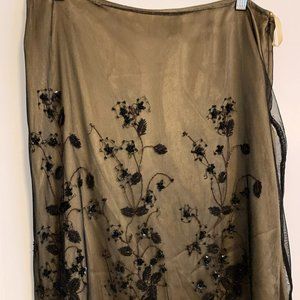 Gorgeous Gold/Bronze over Black Skirt